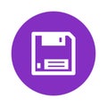 Diskette Vector icon which can easily modify or edit Royalty Free Stock Photo