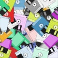 Diskettes background Royalty Free Stock Photo