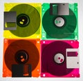 Diskettes 3/2. Icon of 90s and vintege technology 5 Royalty Free Stock Photo