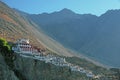 Diskit Buddhist Monastery in Nubra Valley in Kashmir, India Royalty Free Stock Photo