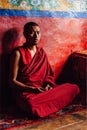 Tibetan Buddhist monk Royalty Free Stock Photo