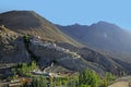 Diskit Buddhist Monastery in Nubra Valley in Kashmir, India Royalty Free Stock Photo