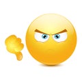 Dislike emoticon Royalty Free Stock Photo