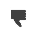 Dislike gesture vector icon