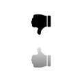 Dislike, Hand Thumb Down icon flat Royalty Free Stock Photo