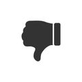 Dislike, Hand Thumb Down icon flat Royalty Free Stock Photo