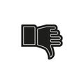 Dislike hand thumb down illustration vector symbol sign gesture