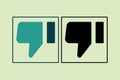 Dislike icon. icon related to UI elements. suitable for web site, app, user interfaces,element, printable etc. solid icon style. Royalty Free Stock Photo