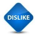 Dislike elegant blue diamond button Royalty Free Stock Photo