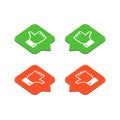 Dislike like icon. Royalty Free Stock Photo