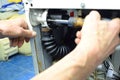Dismantling the drain pump of the washing machine