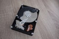 Dismantling inspection cleaning and repair of computer parts, components. How does a computer hard drive, components of a desktop