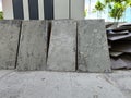 Dismantling the old, damaged tiles, put them in place to wait for repairs