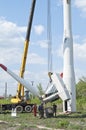 Dismantling a wind turbine