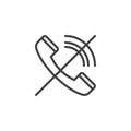 Dismiss call line icon