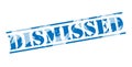 Dismissed blue stamp Royalty Free Stock Photo