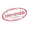 Dismissed grunge rubber stamp