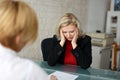 Dismissed worker in office Royalty Free Stock Photo