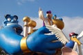 Disney Aladdin and Genie during a parade