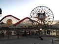 Disney California Adventure Park, USA, December 13, 2022: Ferris Wheel at Pixar Pier, Royalty Free Stock Photo
