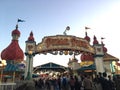 Disney California Adventure Park, USA, December 13, 2022: Pixar Pier