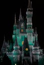 Disney Castle at Night Royalty Free Stock Photo