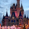 Disney Characters performancing at Walt Disney World Christmas party Royalty Free Stock Photo