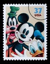 Disney Characters Postage Stamp Royalty Free Stock Photo