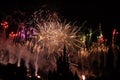 Disney Cinderella castle shape with fireworks