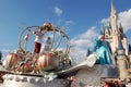 Disney Cinderella and Prince during a parade