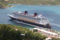 Disney Cruise Ship Fantasy Docks in St. Thomas Virgin Islands