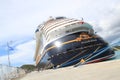 Disney Cruise Ship Fantasy Docks in St. Thomas Virgin Islands Royalty Free Stock Photo