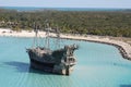 Disney Flying Dutchman Davy Jones Shipwreck at Castaway Cay Bahamas Royalty Free Stock Photo