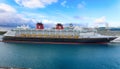 The Disney Magic, a Disney Cruise Line ship, docks in nassau , Royalty Free Stock Photo