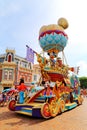 Disney parade with goofy, pluto, mickey & minnie mouse Royalty Free Stock Photo