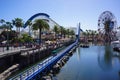 Disney Paradise Pier Features California Screamin` and Mickey`s Big Wheel Royalty Free Stock Photo