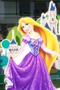 Disney Princess Rapunzel from Tangled Paper Die-cut set up for 2016 New Year Decoration Photo-booth at Central World in Happy Fair
