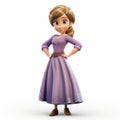 Disney Princess Sofia: A Simple And Elegant 3d Render In Maya