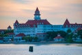 Disney`s Grand Floridian Resort & Spa on beautiful sunset background at Walt Disney World  area  3 Royalty Free Stock Photo