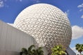 Disney Spaceship Earth at Epcot in Orlando, Florida. Royalty Free Stock Photo