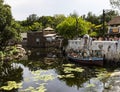 Disney world Orlando Florida Animal Kingdom boat with selections on water in Africa