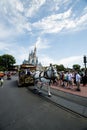 Disney world main street with horse