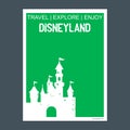 Disneyland California, United States monument landmark brochure