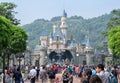 Disneyland Castle, Hong Kong Royalty Free Stock Photo
