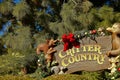 Disneyland Critter Country sign where you can ride Splash Mountain