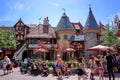 Disneyland Fantasyland Pinocchio Crowds Royalty Free Stock Photo