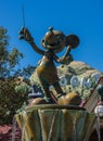 Disneyland Mickey Mouse Conductor statue Royalty Free Stock Photo