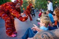 Disneyland Parade and Crowd Royalty Free Stock Photo