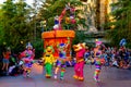 Disneyland Parade Donald Duck Mexican Dancers