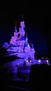 Disneyland Paris, France - the Disney castle night scene Royalty Free Stock Photo